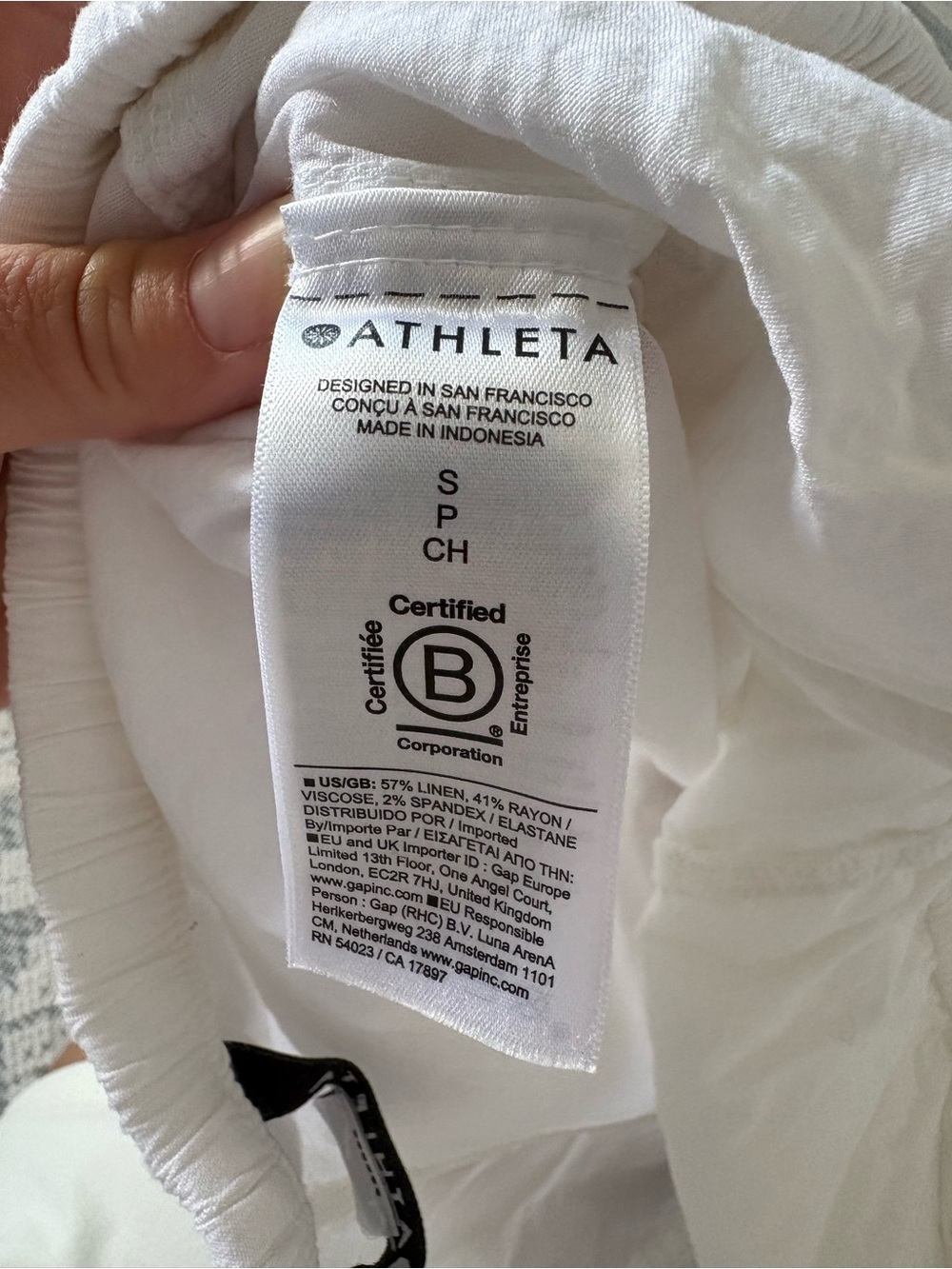 Athleta White Drawstring Wide-Leg Pants - Picture 5 of 5